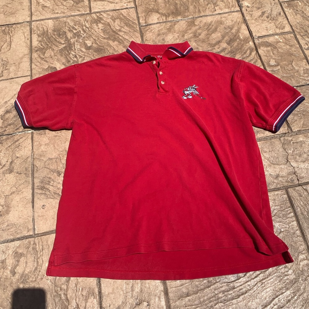 Rare Warner Bros Vintage Bugs Bunny polo shirt